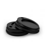 Black lids for 330 ml paper cups - 500 pcs.