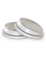 White lids for 330 ml paper cups  - Cup4U.Eu